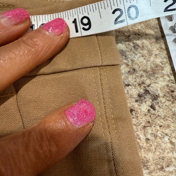 Chico's Tan Ankle Cropped Tailored Fit Pants - Picture 6 of 11